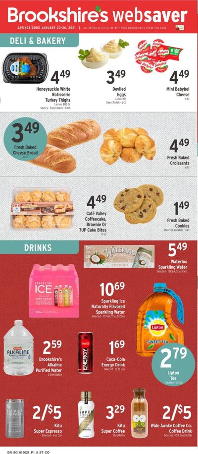 Brookshires Weekly Ad Flyer January 20 to January 26