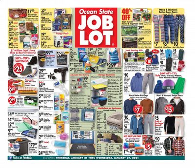 Ocean State Job Lot Weekly Ad Flyer January 21 to January 27