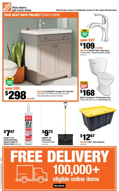 Home Depot (Atlantic) Flyer January 21 to 27