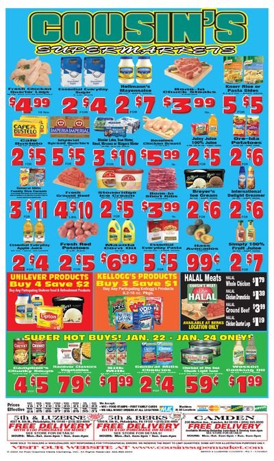 Cousin's Supermarket Weekly Ad Flyer January 16 to January 31, 2021