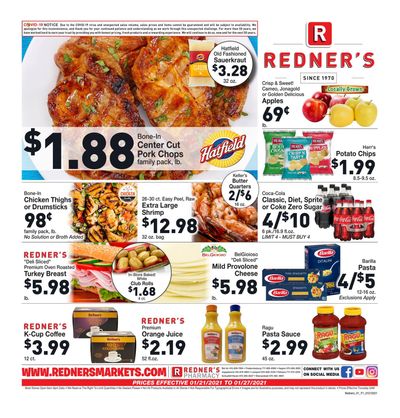 Redner's Markets Weekly Ad Flyer January 21 to January 27, 2021