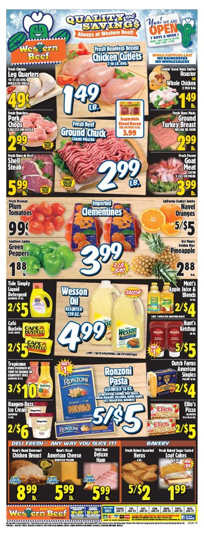 Western Beef Weekly Ad Flyer January 21 to January 27, 2021