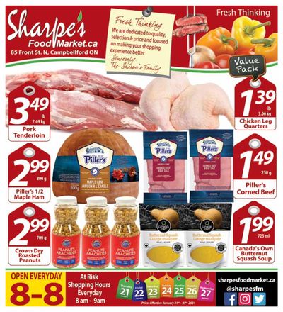 Sharpe's Food Market Flyer January 21 to 27