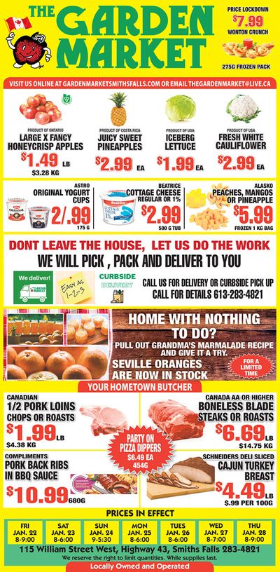 The Garden Market Flyer January 22 to 28