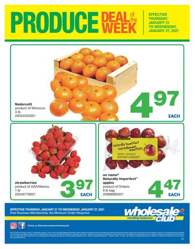 Wholesale Club (ON) Produce Deal of the Week Flyer January 21 to 27