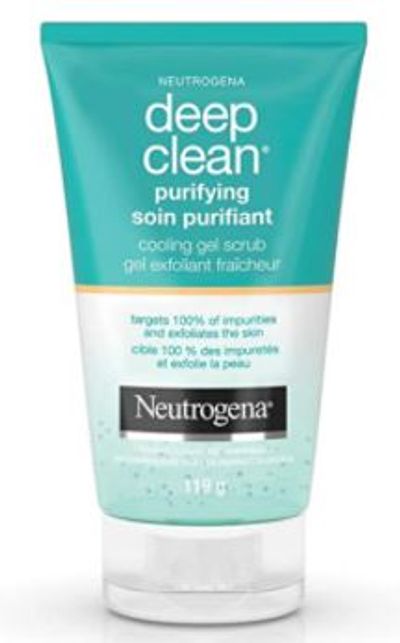Neutrogena Deep Clean Purifying and Exfoliating Face Scrub, Cooling Gel Exfoliator and Facial Scrub, 119g For $7.97 At Amazon Canada