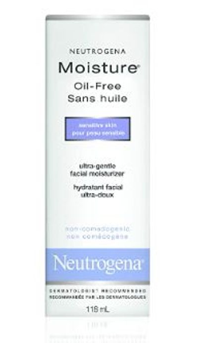 Neutrogena Oil Free Face Moisturizer for Sensitive Skin & Oily Skin, Fragrance Free, 120 ML For $11.29 At Amazon Canada