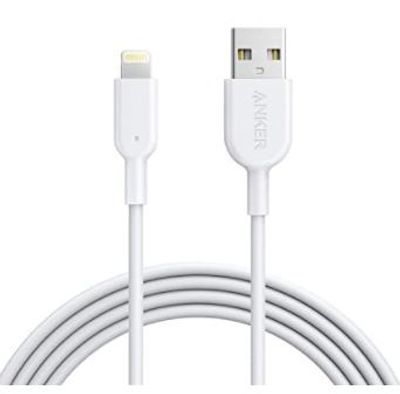 Anker Powerline II Lightning Cable (6ft), MFi Certified for iPhone Xs/XS Max/XR/X / 8/8 Plus / 7/7 Plus / 6/6 Plus (White) For $11.55 At Amazon Canada