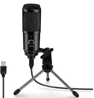 USB Microphone for Computer ARCHEER Condenser Recording PC Microphone for Laptop MAC or Windows, Professional Plug&Play Studio Microphone for Vocal, Voice Overs, Streaming Broadcast and YouTube Video，Black For $36.99 At Amazon Canada