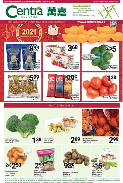 Centra Foods (North York) Flyer January 22 to 28