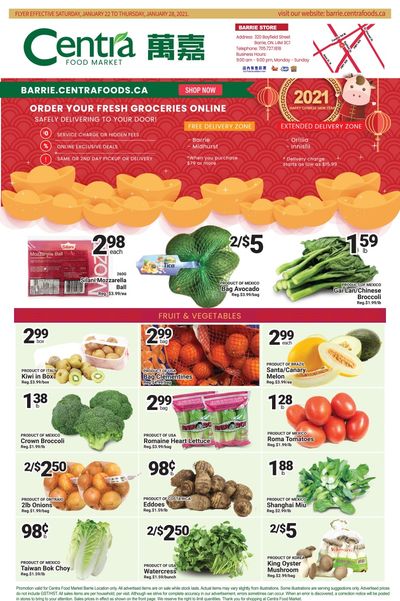 Centra Foods (Barrie) Flyer January 22 to 28