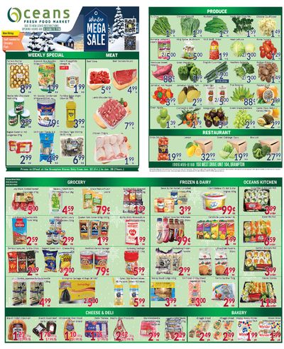 Oceans Fresh Food Market (Brampton) Flyer January 22 to 28