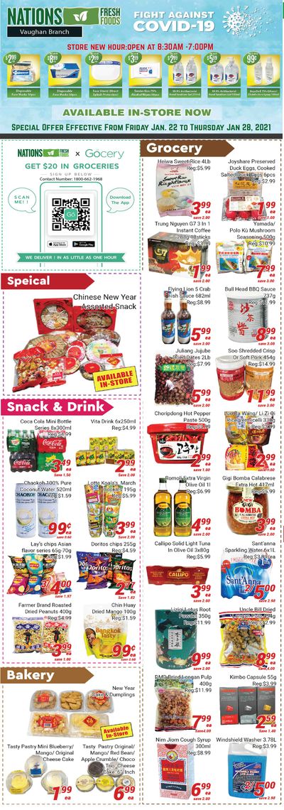 Nations Fresh Foods (Vaughan) Flyer January 22 to 28