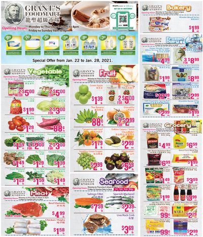 Grant's Food Mart Flyer January 22 to 28