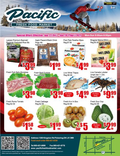 Pacific Fresh Food Market (Pickering) Flyer January 22 to 28