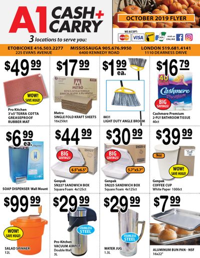 A-1 Cash and Carry Flyer October 1 to 31