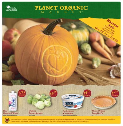 Planet Organic Market (ON) Flyer October 2 to 28