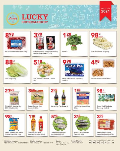 Lucky Supermarket (Winnipeg) Flyer January 22 to 28