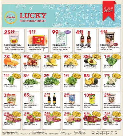 Lucky Supermarket (Calgary) Flyer January 22 to 28