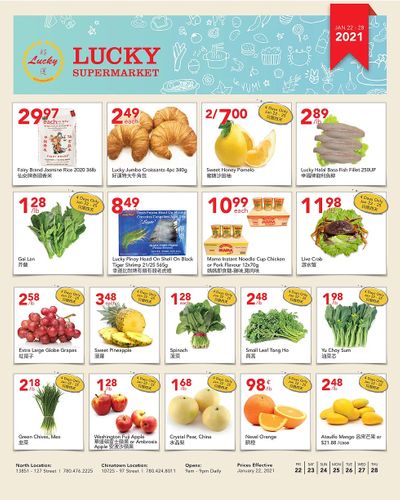 Lucky Supermarket (Edmonton) Flyer January 22 to 28
