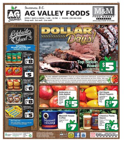 AG Foods Flyer January 22 to 28