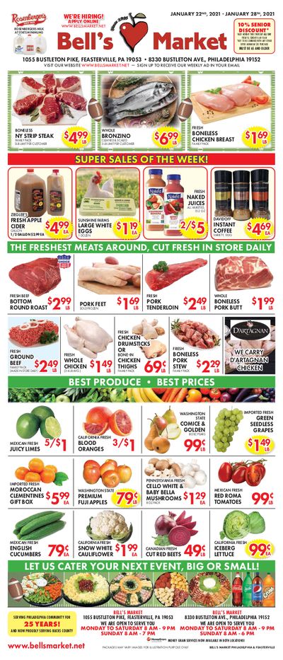 Bell's Market Weekly Ad Flyer January 22 to January 28, 2021