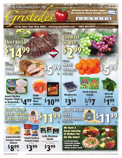 Gristedes Weekly Ad Flyer January 22 to January 28, 2021