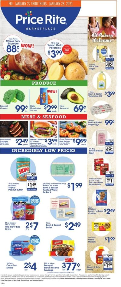 Price Rite (CT, MA, MD, NH, NJ, NY, PA, RI) Weekly Ad Flyer January 22 to January 28