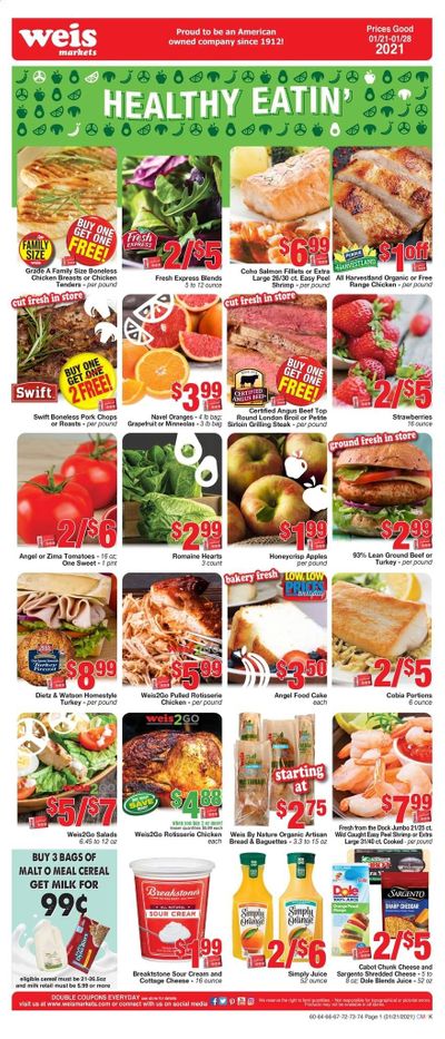 Weis Weekly Ad Flyer January 21 to January 28