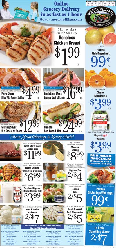 Morton Williams Weekly Ad Flyer January 22 to January 28, 2021