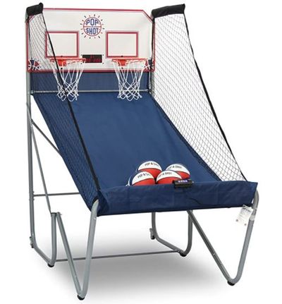 Pop-A-Shot Official Home Dual Shot Basketball Arcade Game - 16 Different Games - 6 Audio Options - Near 100% Scoring Accuracy - Multiple Height Settings - Large LED Scoreboard For $359.99 At Amazon Canada