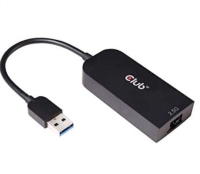 CLUB 3D CAC-1420 USB 3.2 Type A to RJ45 2.5 Gigabit LAN Ethernet Cable Adapter Windows 10, 8.1, Mac OSX 10.6 to 10.13 For $34.99 At Amazon Canada CLUB 3D CAC-1420 USB 3.2 Type A to RJ45 2.5 Gigabit LAN Ethernet Cable Adapter Windows 10, 8.1, Mac OSX 10.6 to 10.13 For $34.99 At Amazon Canada