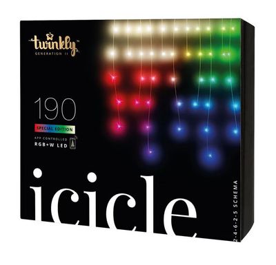 Twinkly (Generation II) Special Edition Smart RGB+W LED Icicle Light Set - 190 Lights For $69.97 At Best Buy Canada