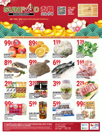 Sunfood Supermarket Flyer January 22 to 28