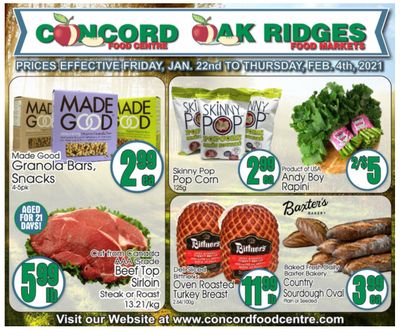 Concord Food Centre & Oak Ridges Food Market Flyer January 22 to February 4