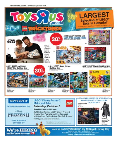 Toys R Us Flyer October 3 to 9