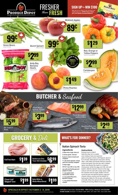 Produce Depot Flyer October 2 to 8