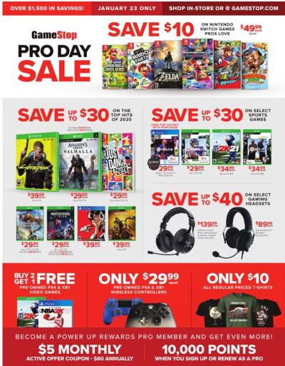 GameStop Weekly Ad Flyer January 23 to January 23