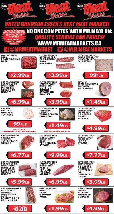 M.R. Meat Market Flyer January 23 to 30