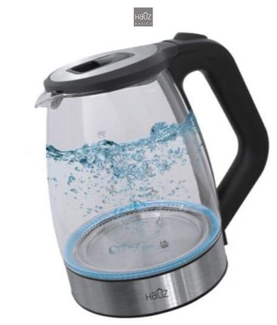 Hauz 1.7L Cordless Kettle with Illuminating Blue LED Glass - Stainless Steel (AGK666) for $19.00 at Visons Electronics Canada