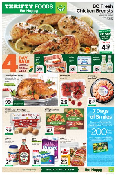 Thrifty Foods Flyer October 3 to 9