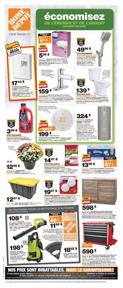 Home Depot (QC) Flyer October 3 to 9