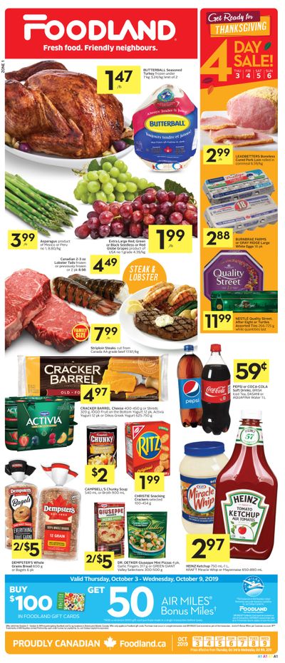 Foodland (ON) Flyer October 3 to 9