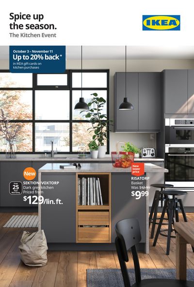 Ikea The Kitchen Event Flyer October 3 to November 11