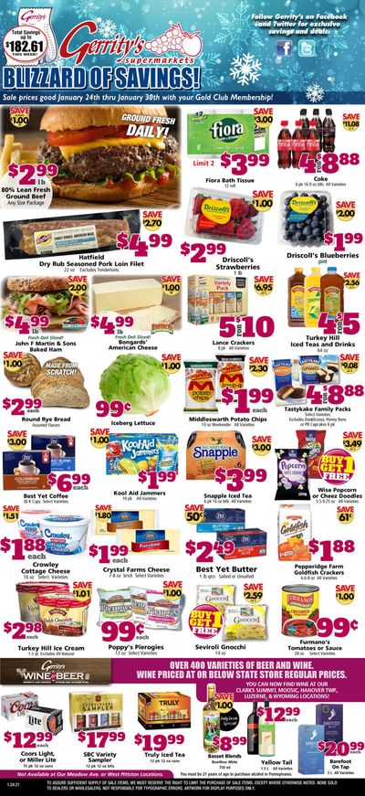 Gerrity's Supermarket Weekly Ad Flyer January 24 to January 30, 2021