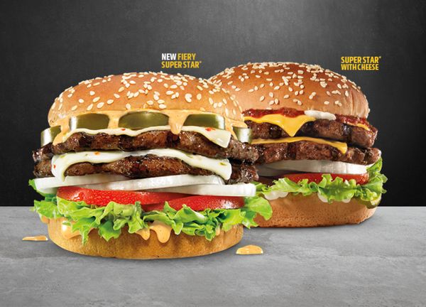 New Fiery Super Star Burger With Double The Cheese And Beef Lands At Hardees For A Limited Time 