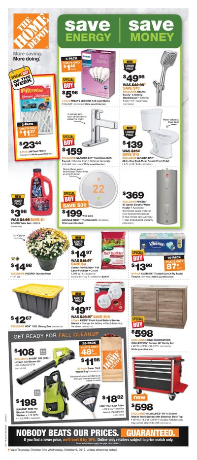 Home Depot (BC) Flyer October 3 to 9