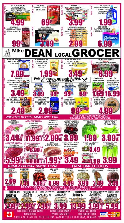 Mike Dean's Super Food Stores Flyer January 22 to 28