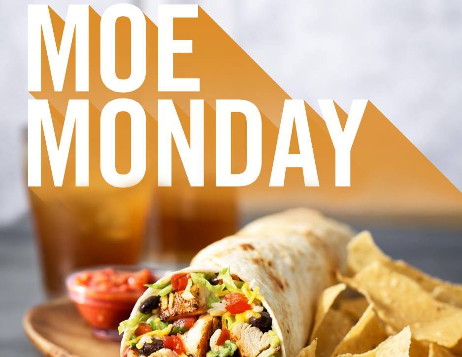 Save on Burrito or Bowl Combos with the Moe Monday Discount Every Monday at Moe's Southwest Grill 