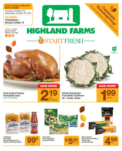 Highland Farms Flyer October 3 to 16